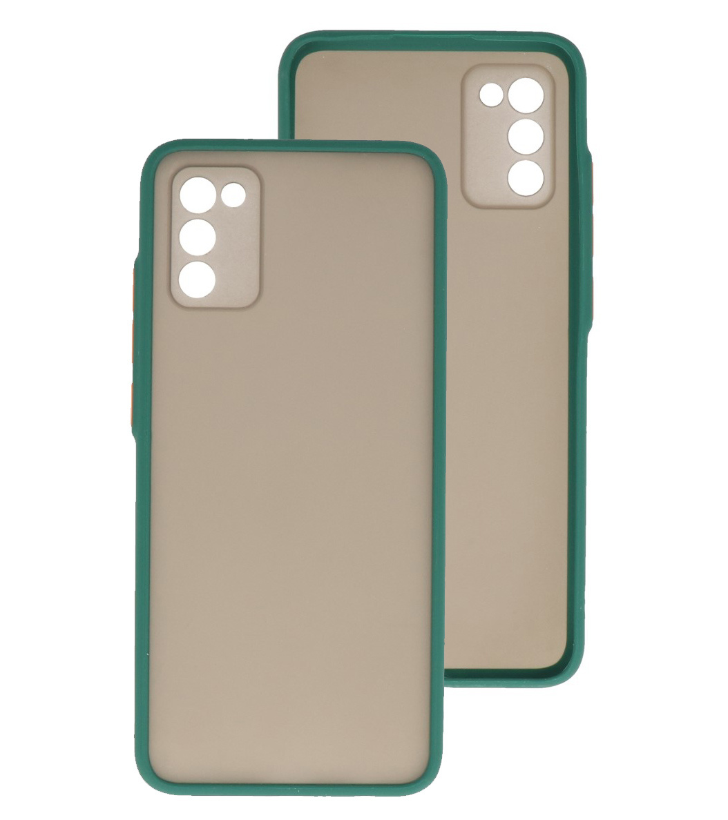 Farbkombination Hardcase für Samsung Galaxy A02s Dunkelgrün