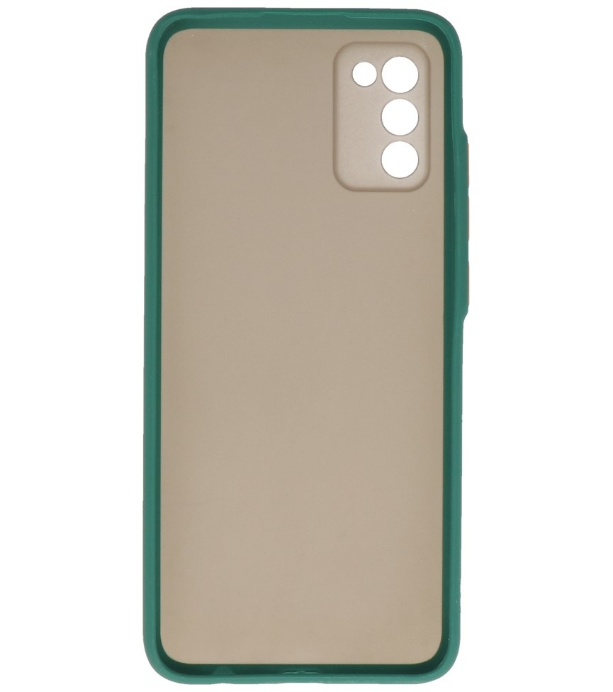 Color Combination Hard Case for Samsung Galaxy A02s Dark Green