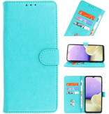 Bookstyle Wallet Cases Hoesje voor Samsung Galaxy A01 Groen