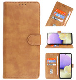 Etuis portefeuille Bookstyle Case pour Samsung Galaxy A20e Brown