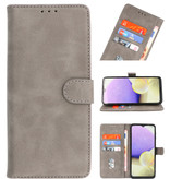 Bookstyle Wallet Cases Hoesje voor Samsung Galaxy A20e Grijs