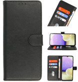 Bookstyle Wallet Cases Hülle für Galaxy A20s Schwarz