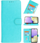Bookstyle Wallet Cases Hoesje voor Samsung Galaxy A20s Groen
