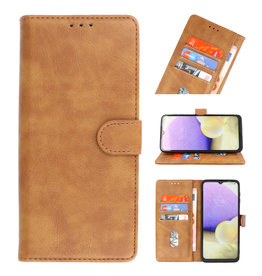 Bookstyle Wallet Cases Hoesje voor Samsung Galaxy A20s Bruin