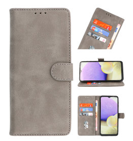 Bookstyle Wallet Cases Hoesje voor Samsung Galaxy A21s Grijs