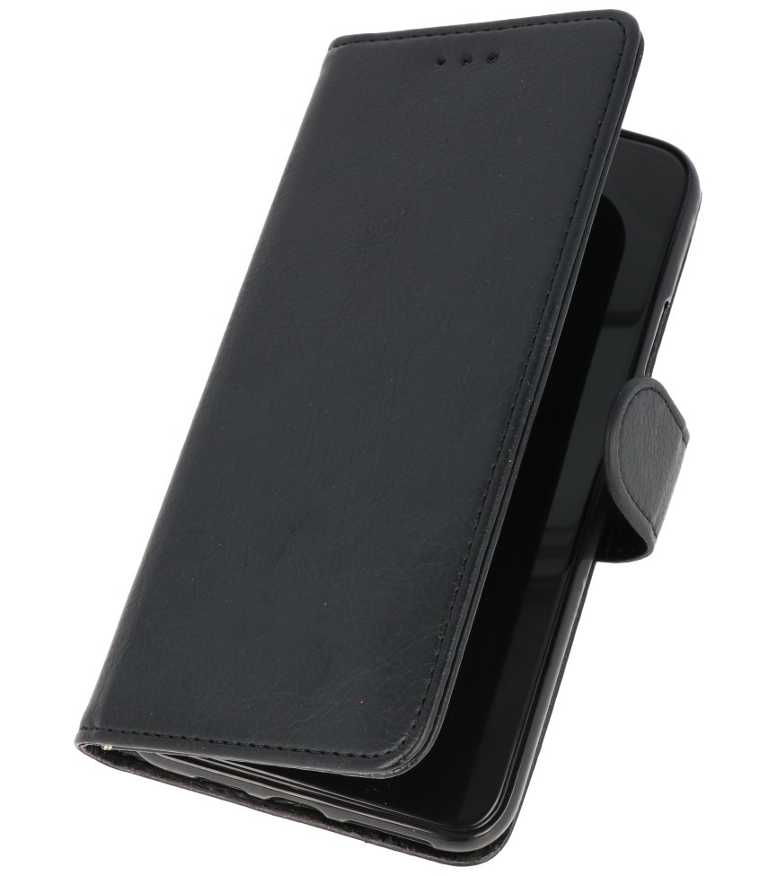 Bookstyle Wallet Cases Hülle für Samsung A22 4G Schwarz