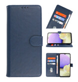 Custodia a portafoglio Bookstyle per Samsung Galaxy A22 4G Navy