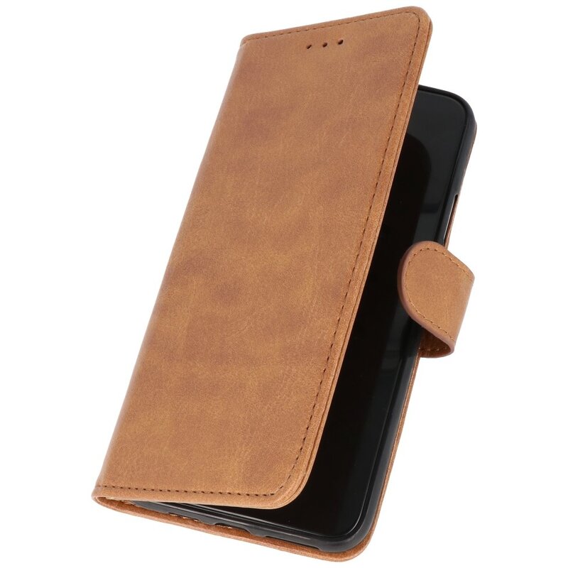 Custodie a portafoglio Bookstyle Custodia per Samsung Galaxy A22 4G Marrone