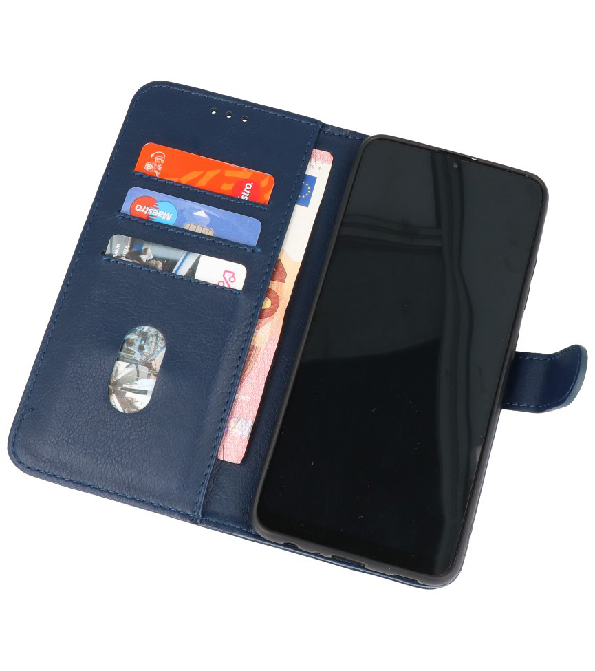 Bookstyle Wallet Cases Case for Oppo Reno 6 Pro Plus 5G Navy