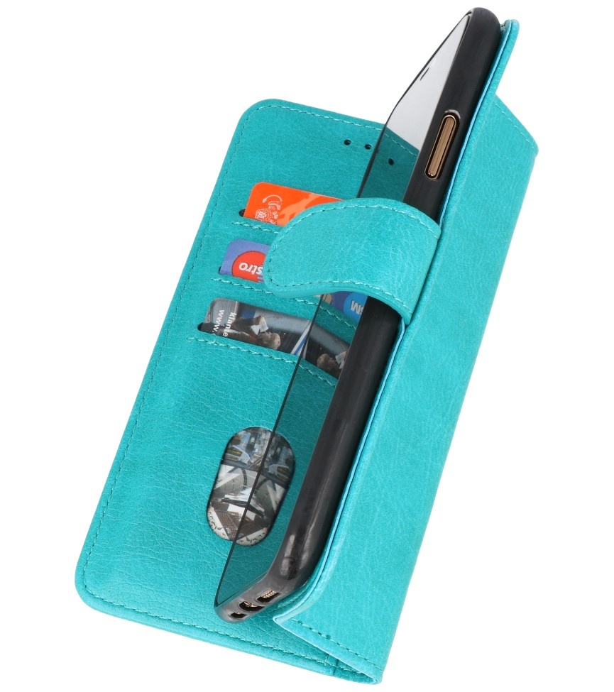 Bookstyle Wallet Tasker Taske til Oppo A94 5G - A95 5G Grøn