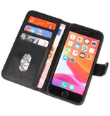 Bookstyle Wallet Cases Hoesje voor iPhone SE 2020 - iPhone 8 - iPhone 7 Zwart