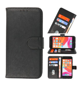 Bookstyle Wallet Cases Hülle für iPhone SE 2020 - 8 - 7 Schwarz