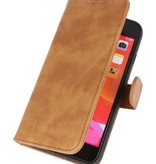 Bookstyle Wallet Cases Case for iPhone SE 2020 - iPhone 8 - iPhone 7 Brown