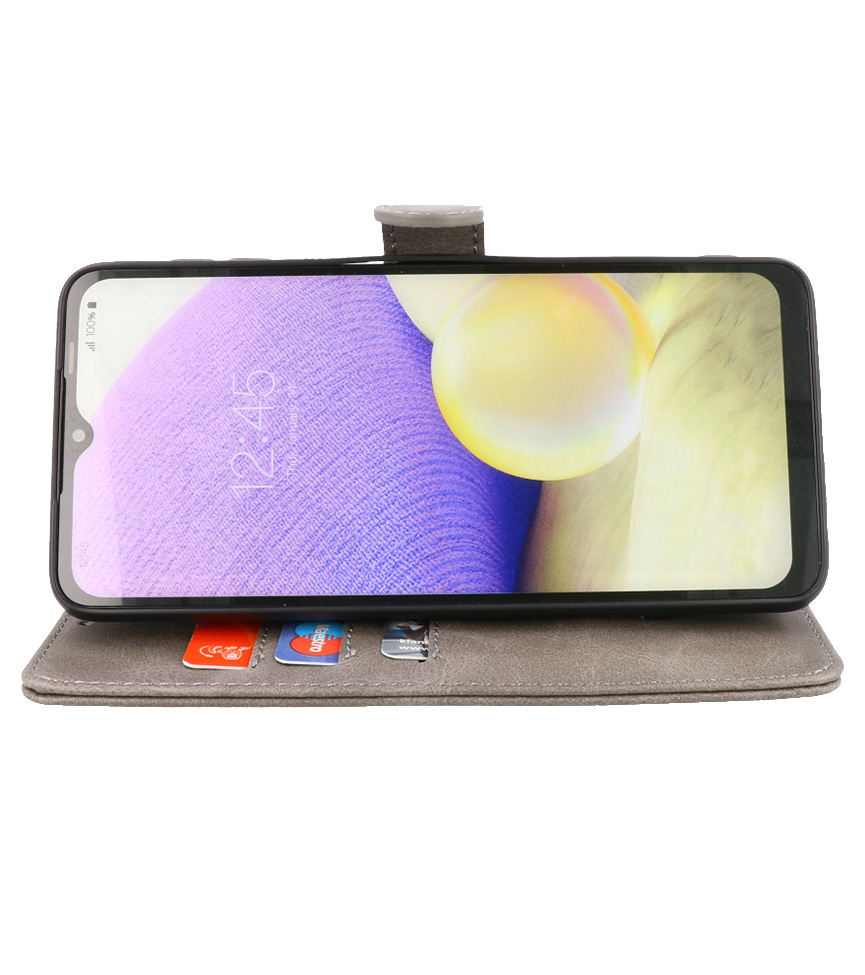 Bookstyle Wallet Cases Etui pour Motorola Moto G30 - G10 Gris