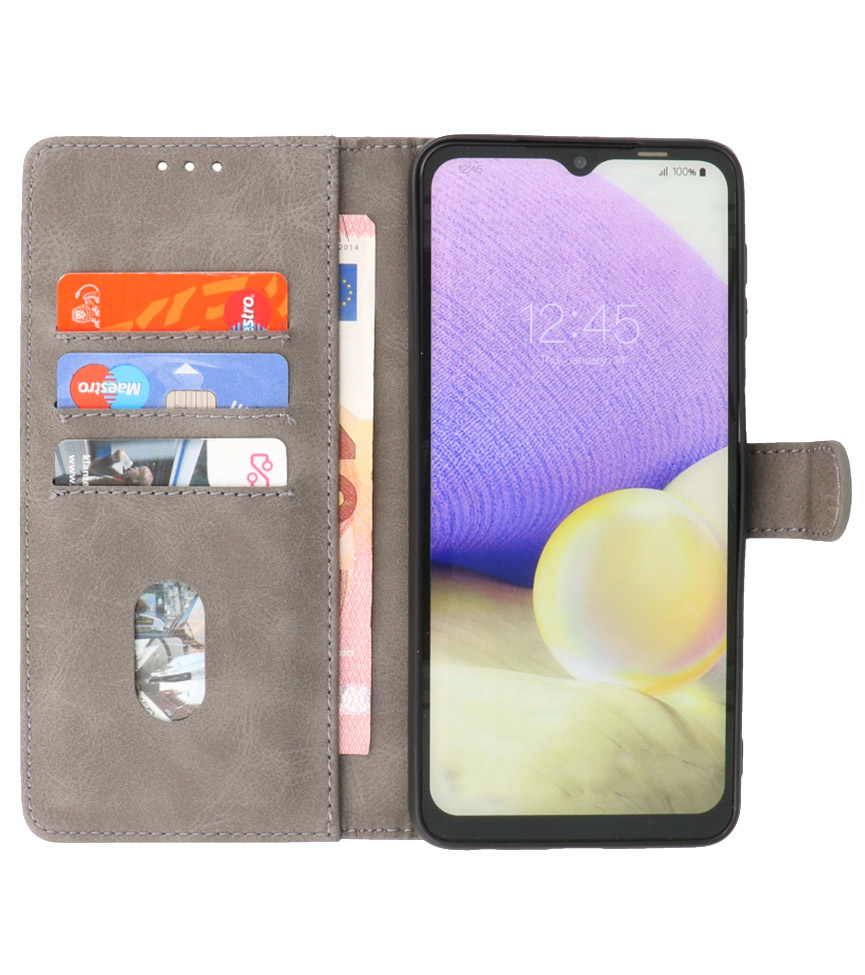 Bookstyle Wallet Cases Hoesje voor Samsung Galaxy Note 20 Grijs