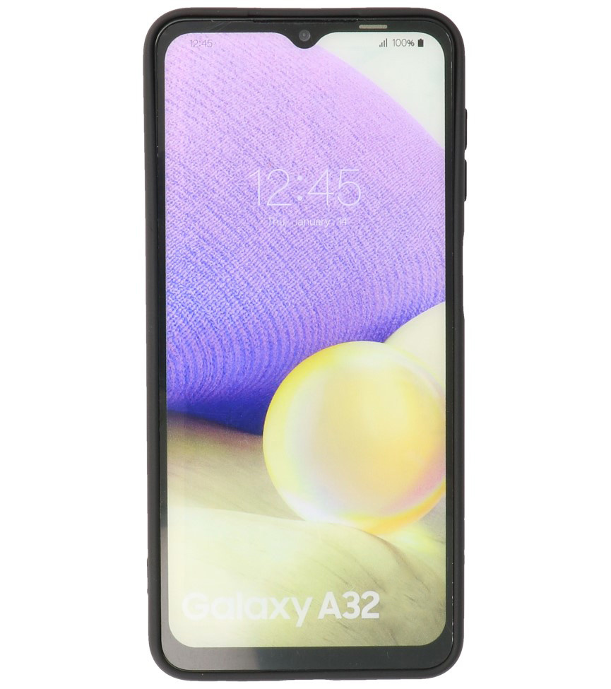 2.0mm Dikke Fashion Color TPU Hoesje voor Samsung Galaxy A32 4G Zwart