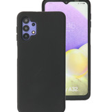 Carcasa de TPU de color de moda gruesa de 2.0 mm para Samsung Galaxy A32 4G negro