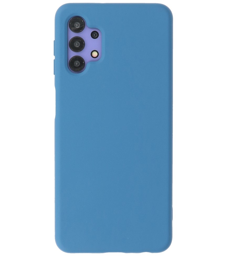 2,0 mm tyk mode farve TPU taske til Samsung Galaxy A32 4G Navy