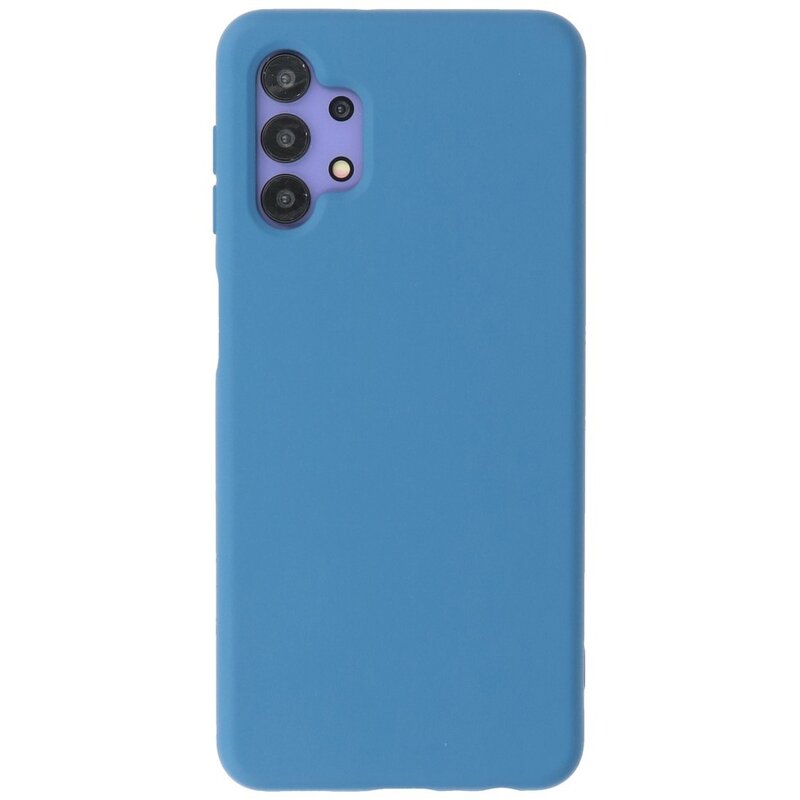 2.0mm Dikke Fashion Color TPU Hoesje voor Samsung Galaxy A32 4G Navy