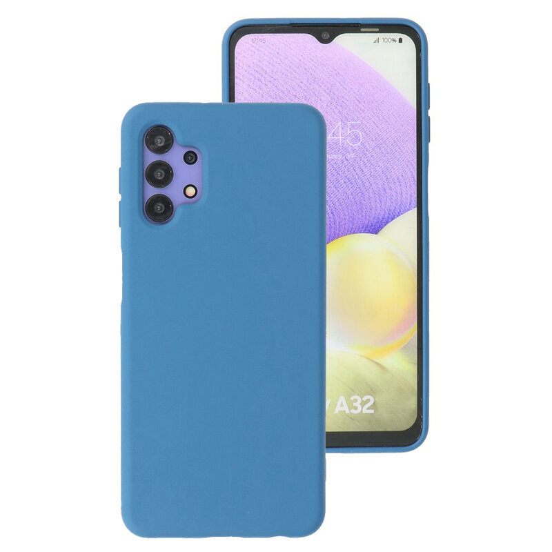 Étui en TPU couleur mode 2,0 mm d'épaisseur pour Samsung Galaxy A32 4G Marine