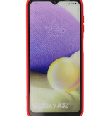 Carcasa de TPU de color de moda de 2.0 mm de espesor para Samsung Galaxy A32 4G Rojo