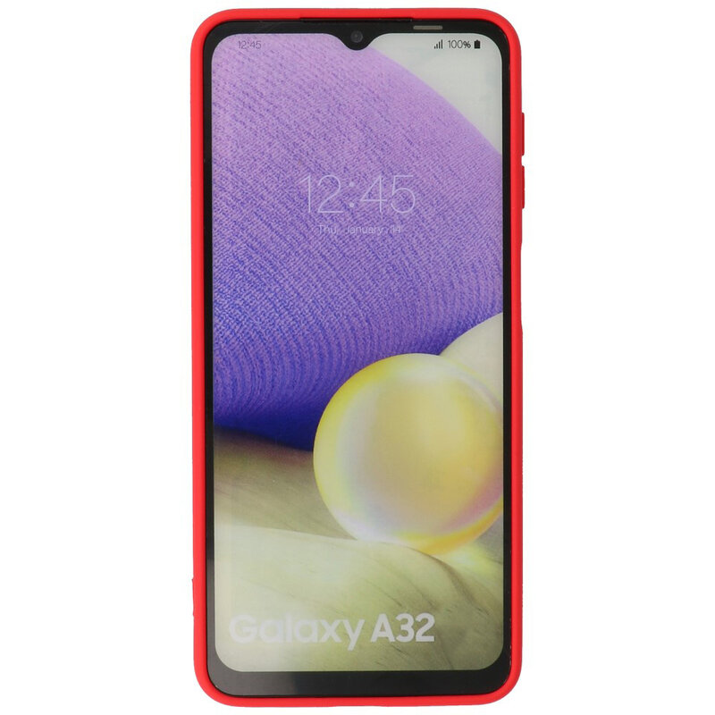 2,0 mm tyk mode farve TPU taske til Samsung Galaxy A32 4G Rød