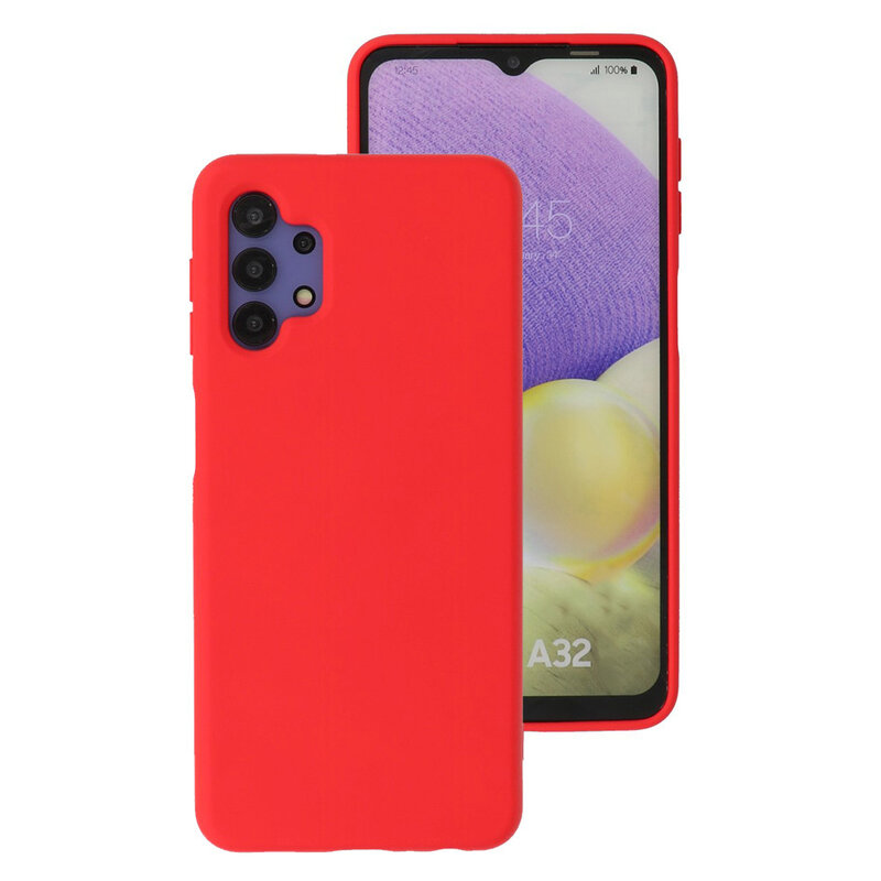 2.0mm Dikke Fashion Color TPU Hoesje voor Samsung Galaxy A32 4G Rood