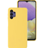 Étui en TPU couleur mode 2,0 mm d'épaisseur pour Samsung Galaxy A32 4G jaune