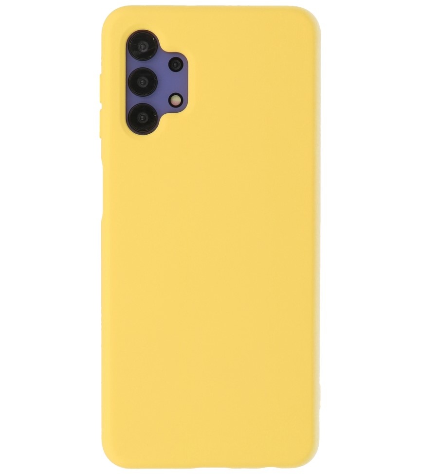 Carcasa de TPU de color de moda de 2.0 mm de espesor para Samsung Galaxy A32 4G Amarillo