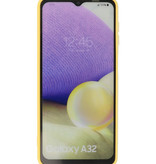 2.0mm Dikke Fashion Color TPU Hoesje voor Samsung Galaxy A32 4G Geel