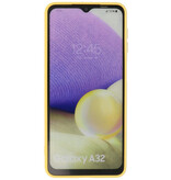 Custodia in TPU color moda spessa 2,0 mm per Samsung Galaxy A32 4G giallo