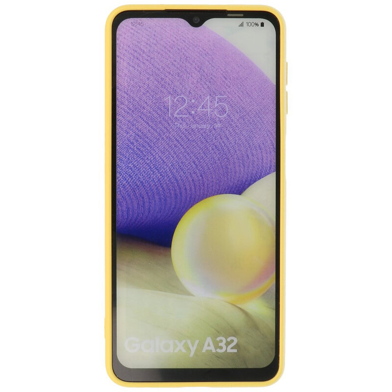 Custodia in TPU color moda spessa 2,0 mm per Samsung Galaxy A32 4G giallo