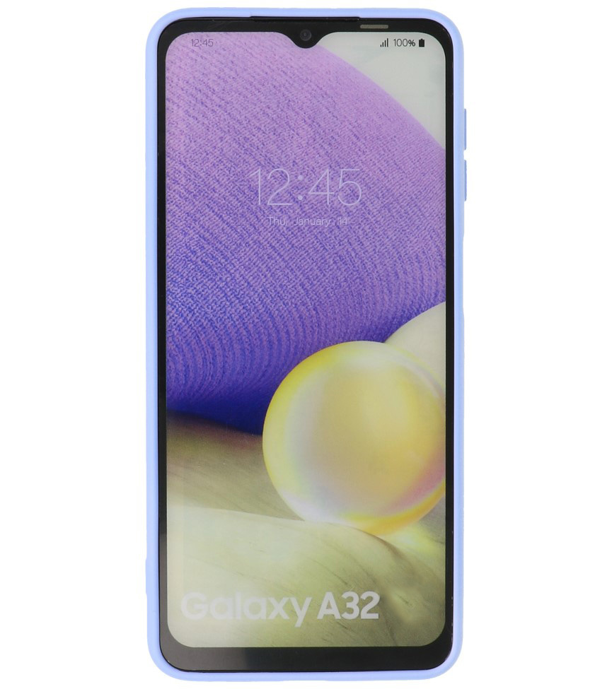 2.0mm Dikke Fashion Color TPU Hoesje voor Samsung Galaxy A32 4G Paars