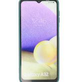 2,0 mm tyk mode farve TPU taske til Samsung Galaxy A32 4G mørkegrøn