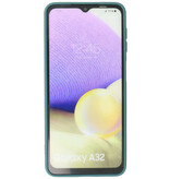 Custodia in TPU color moda spessa 2,0 mm per Samsung Galaxy A32 4G verde scuro