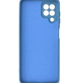 Carcasa de TPU de color de moda de 2.0 mm de espesor para Samsung Galaxy A22 4G Navy