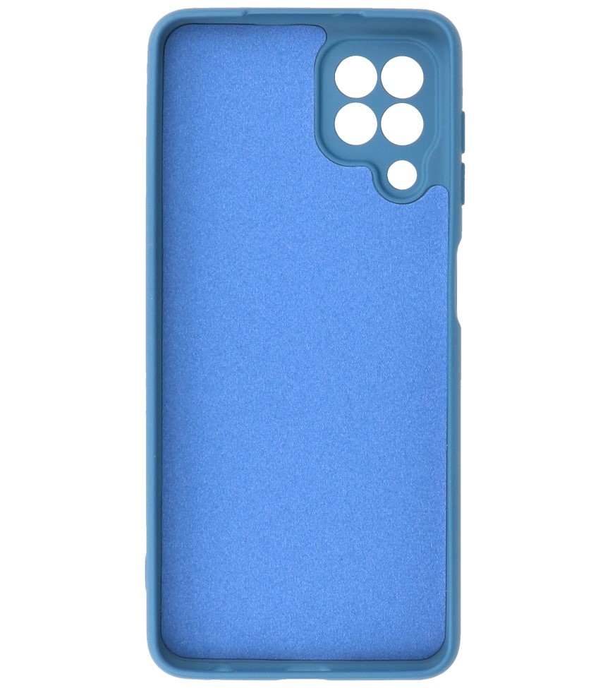 2.0mm Dikke Fashion Color TPU Hoesje voor Samsung Galaxy A22 4G Navy