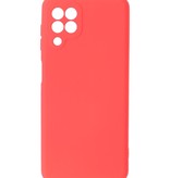 Estuche de TPU de color de moda de 2.0 mm de espesor para Samsung Galaxy A22 4G Rojo