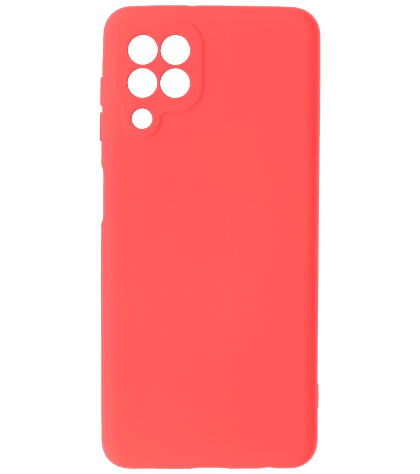 Estuche de TPU de color de moda de 2.0 mm de espesor para Samsung Galaxy A22 4G Rojo