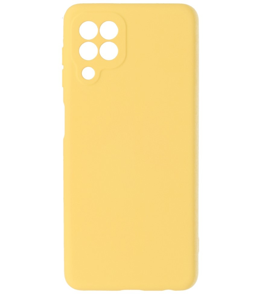 Carcasa de TPU de color de moda de 2.0 mm de espesor para Samsung Galaxy A22 4G Amarillo