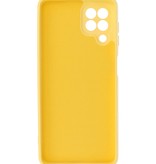 Carcasa de TPU de color de moda de 2.0 mm de espesor para Samsung Galaxy A22 4G Amarillo