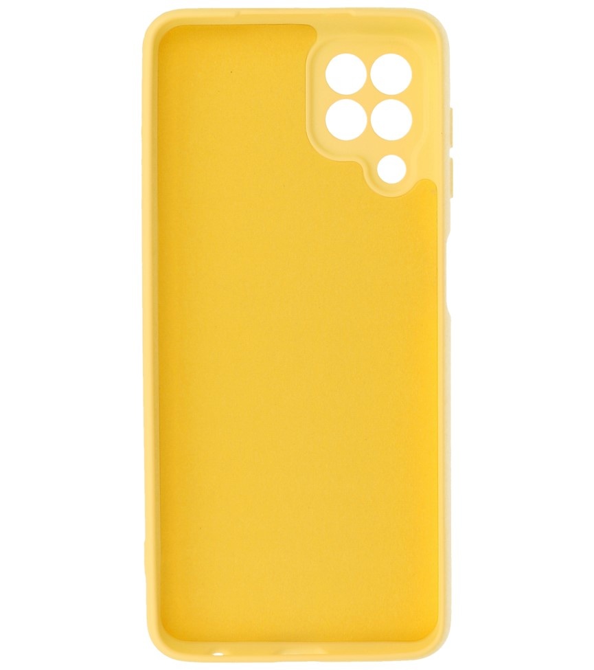 2.0mm Thick Fashion Color TPU Case for Samsung Galaxy A22 4G Yellow