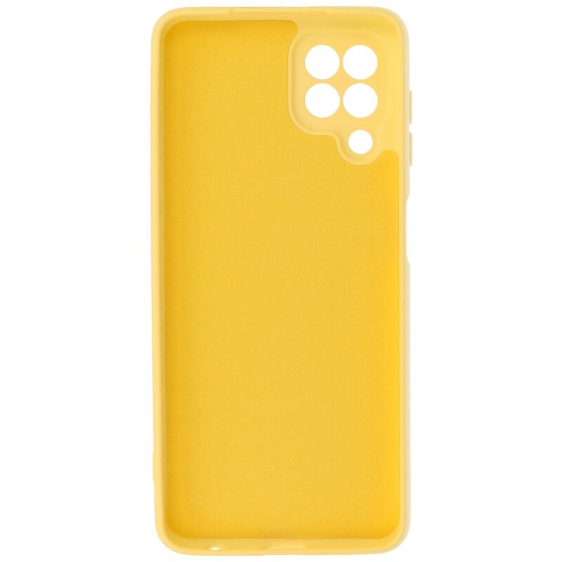 2,0 mm tyk mode farve TPU taske til Samsung Galaxy A22 4G gul