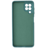 Custodia in TPU color moda spessa 2,0 mm per Samsung Galaxy A22 4G verde scuro