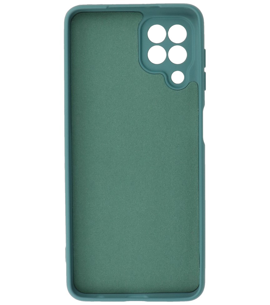 Funda de TPU de color de moda gruesa de 2.0 mm para Samsung Galaxy A22 4G verde oscuro