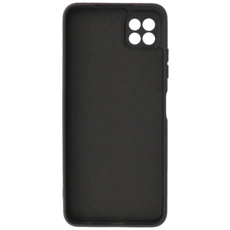 2.0mm Dikke Fashion Color TPU Hoesje voor Samsung Galaxy A22 5G Zwart