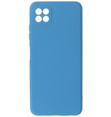 2,0 mm tyk mode farve TPU taske til Samsung Galaxy A22 5G Navy
