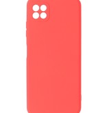 Carcasa de TPU de color de moda de 2.0 mm de espesor para Samsung Galaxy A22 5G Rojo