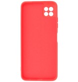 Carcasa de TPU de color de moda de 2.0 mm de espesor para Samsung Galaxy A22 5G Rojo