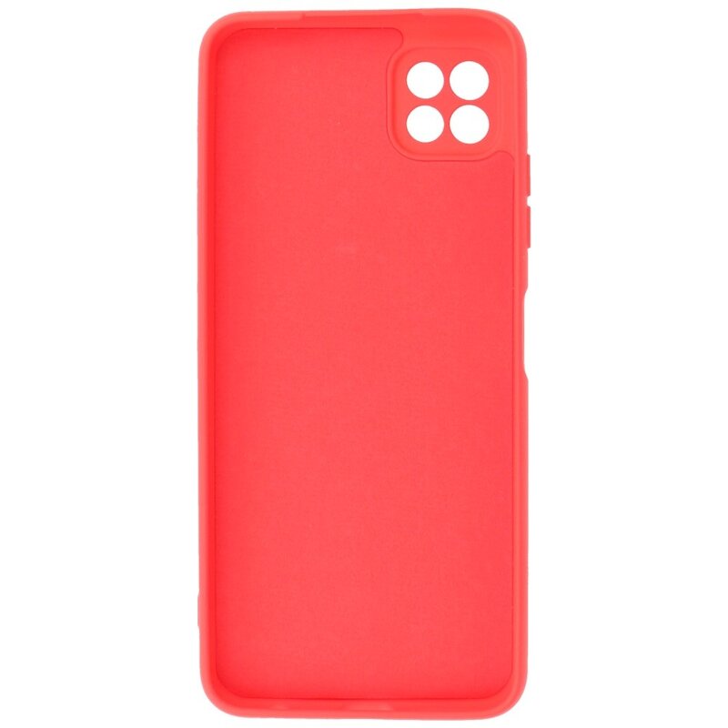 Carcasa de TPU de color de moda de 2.0 mm de espesor para Samsung Galaxy A22 5G Rojo